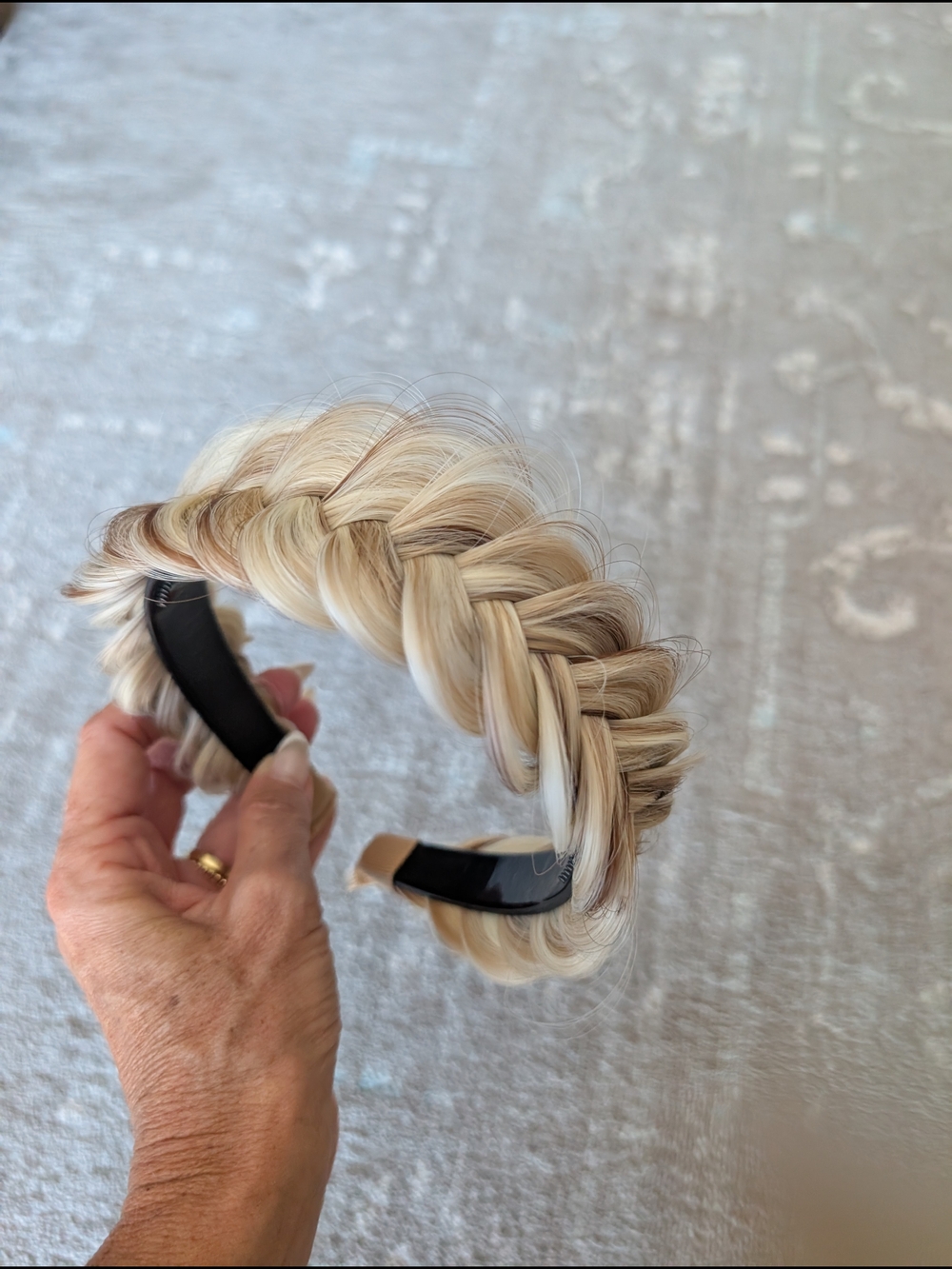 Braided Headband Wig in Blonde